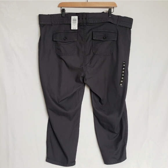 Torrid Twill Tie Front Utility Pants NWT - Picture 4 of 10